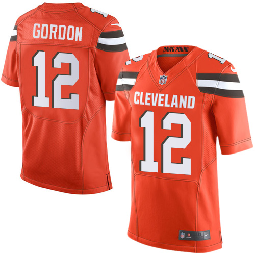 Youth Elite Josh Gordon Nike Jersey Orange Alternate - #12 NFL Cleveland Browns